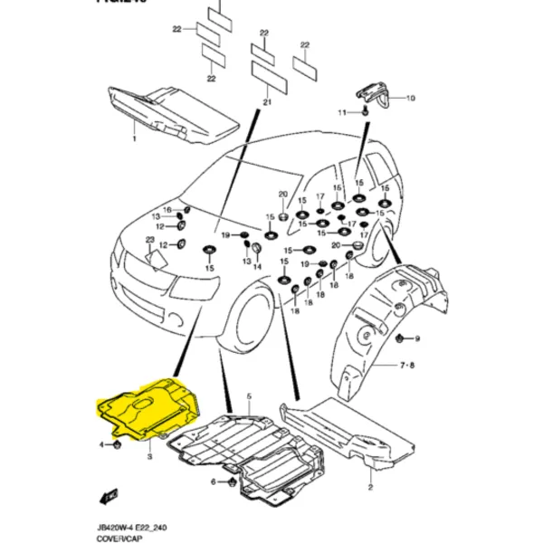 Chapones cubrecarter para suzuki grand vitara 2005 2015 2.0 j20a - Chapones Cubrecarters | ClickRepuestos